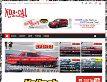 Tablet Screenshot of norcaldragracing.com